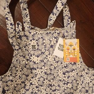 Lucy & Yak Original Dungaree in Daisy Blu, size UK 12R, NWT